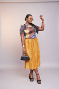 AYOBAMI2 Plisse Mix two-piece coordinate set