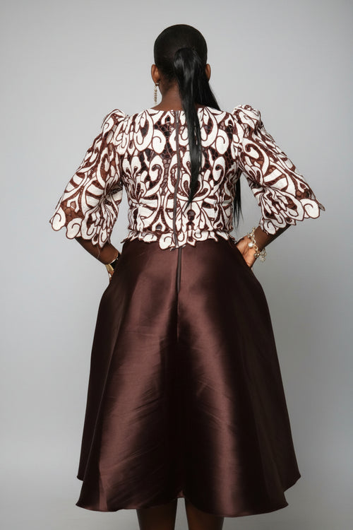 BUJU02 Lace Mix two-piece Co-Ordinate Set