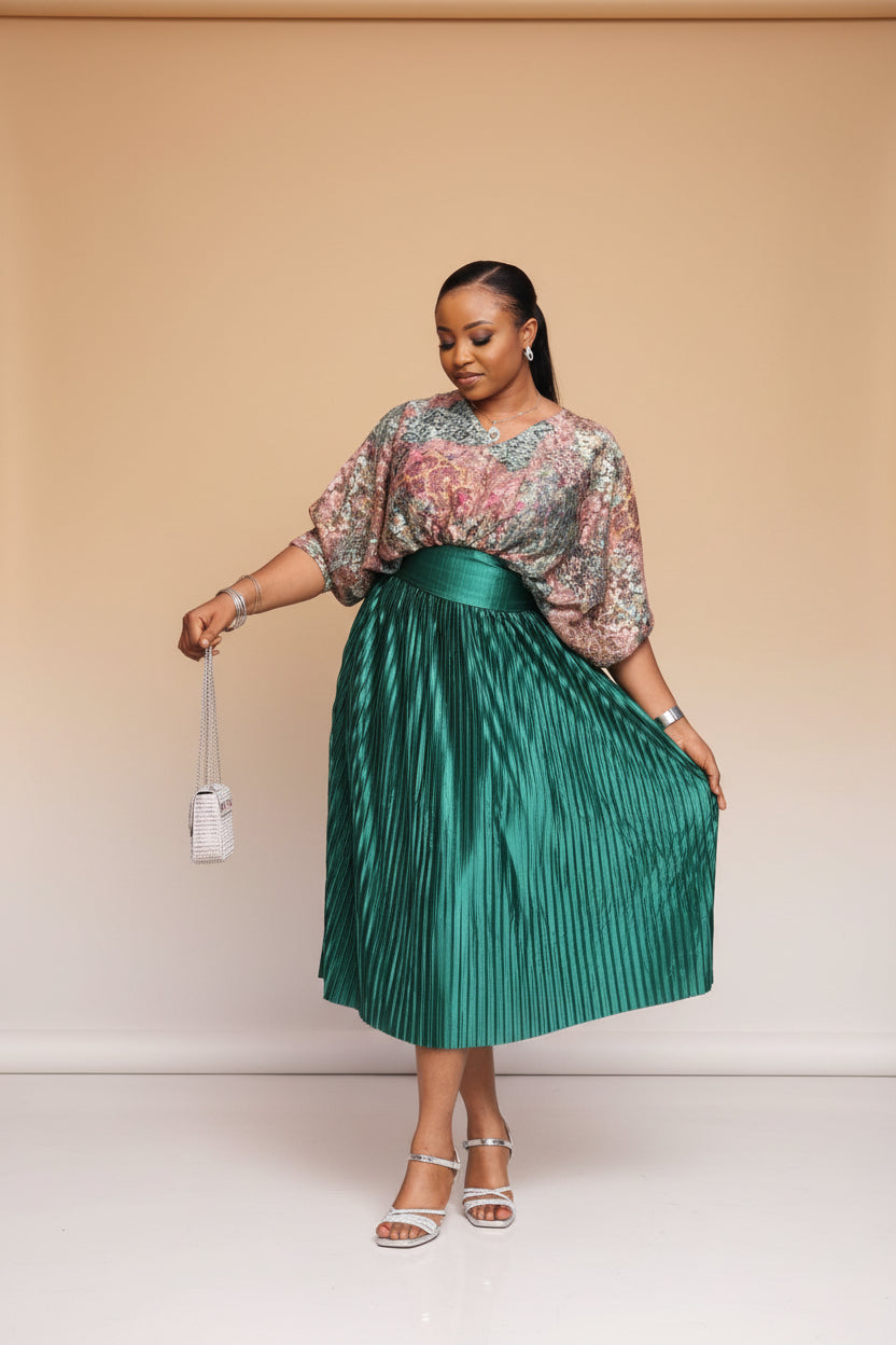 AYOBAMI Chantilly/Plisse Coordinate set