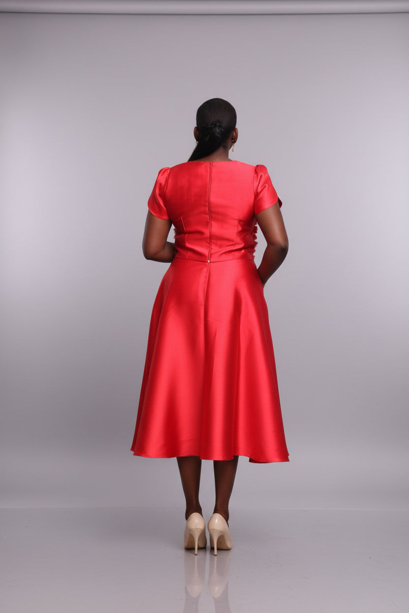 BUJU03 3D-Embellished Mikado 2PC Co-ordinate Set