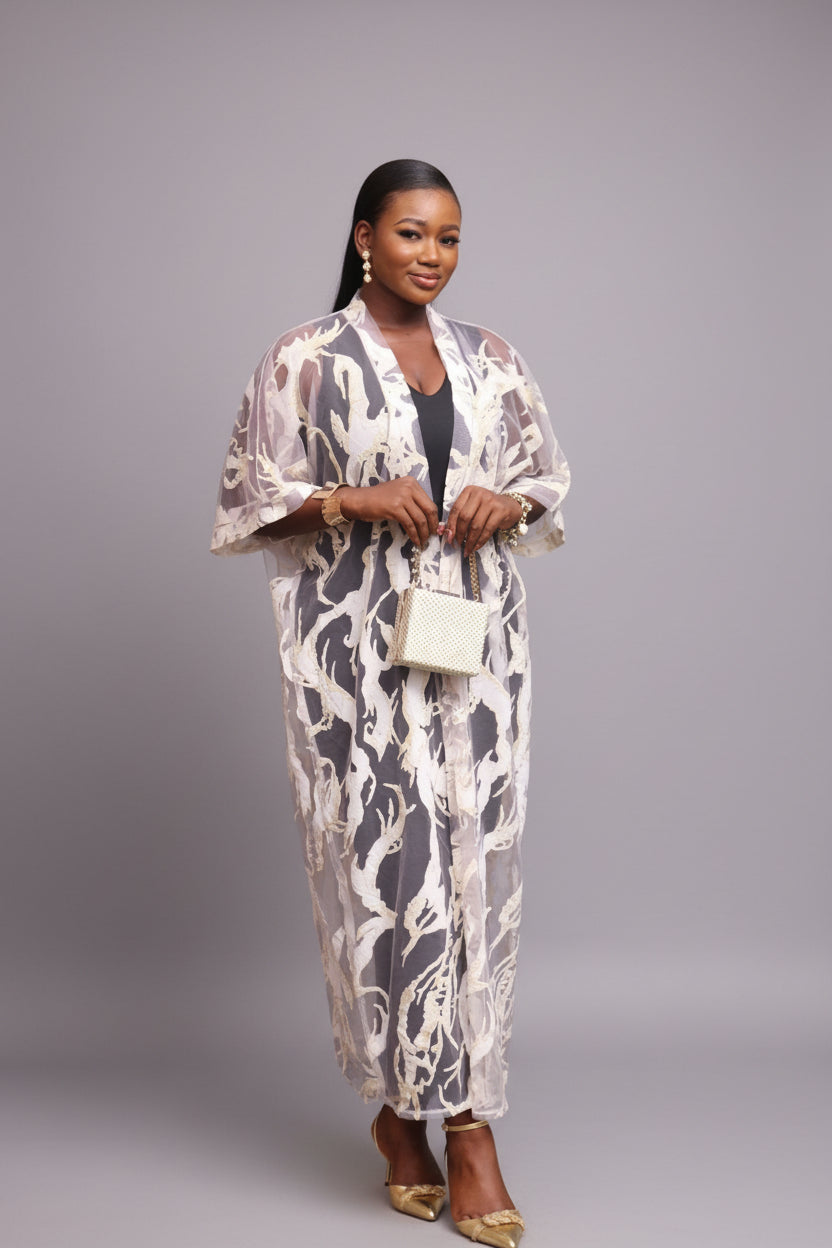 KIM Oganza Brocade 2-PC Kimono Set
