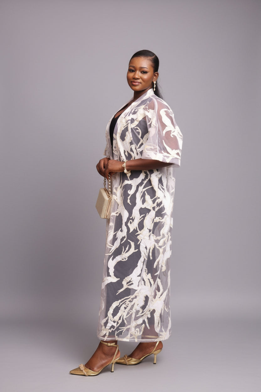 KIM Oganza Brocade 2-PC Kimono Set