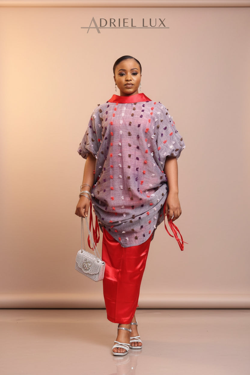 OMOTOLA 3D-Embellished 3 Piece Boubou Set