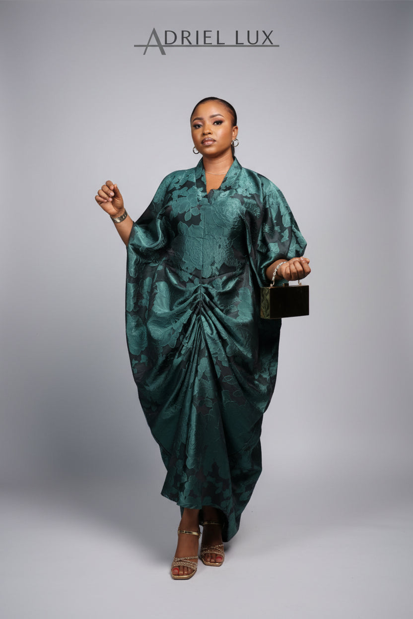 PEJU 03 Corset-Cut Lace Brocade Boubou
