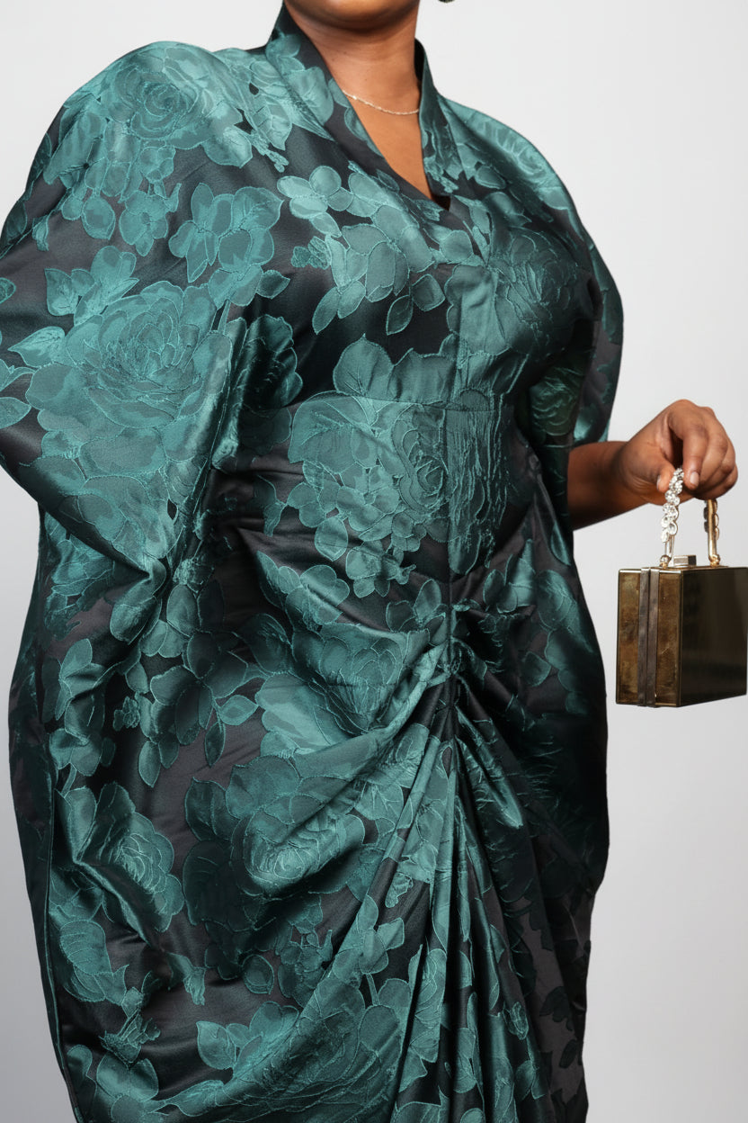 PEJU 03 Corset-Cut Lace Brocade Boubou