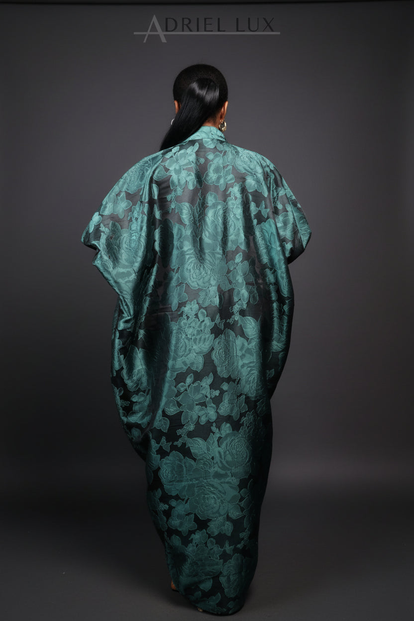 PEJU 03 Corset-Cut Lace Brocade Boubou