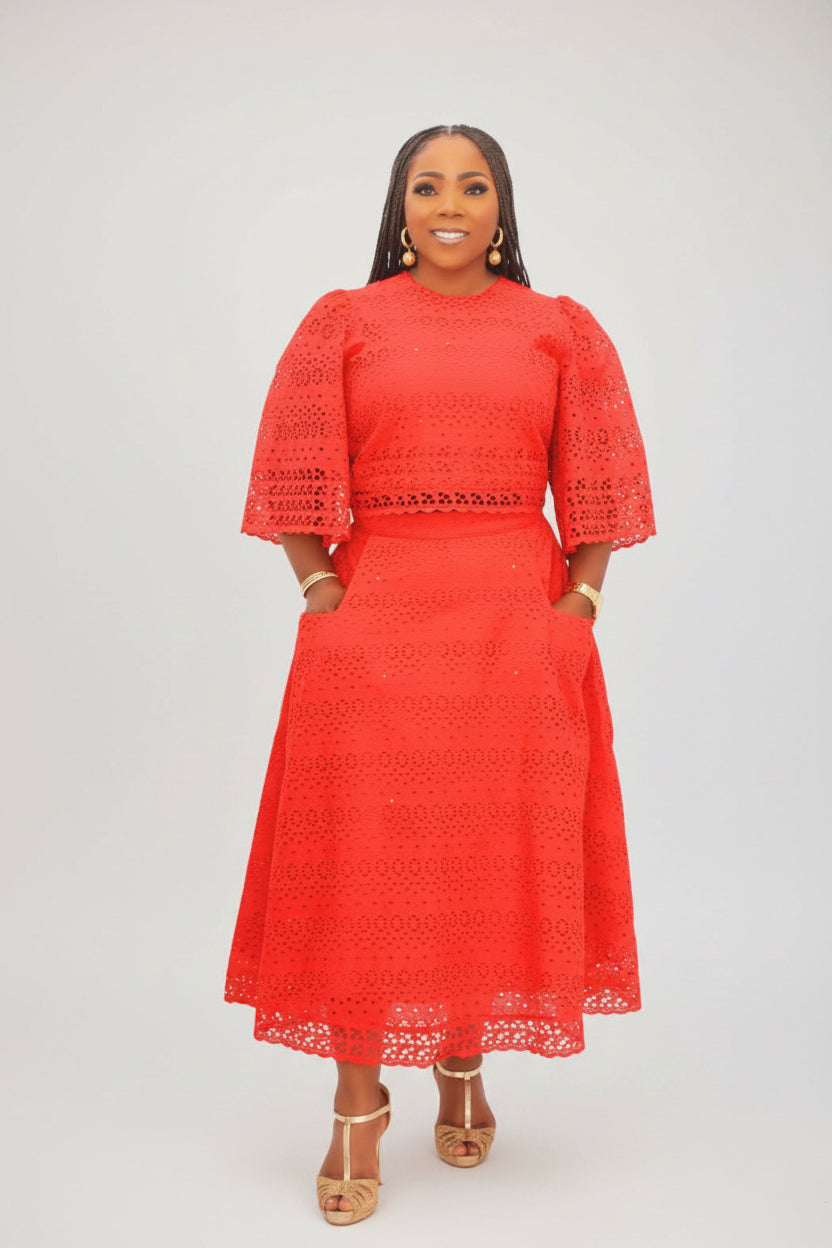 BUJU Dry Lace 2PC Co-Ord Set