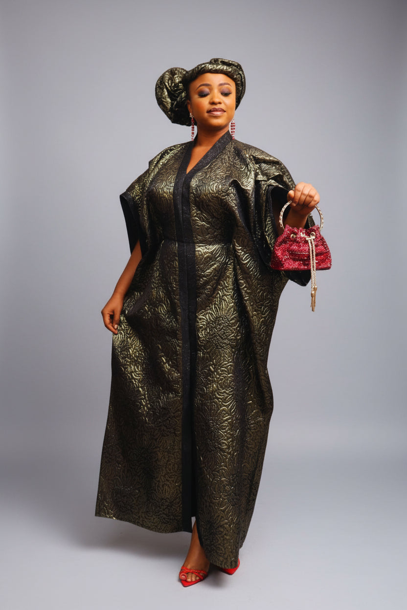 ADUKE02 3-Piece Brocade Boubou Set
