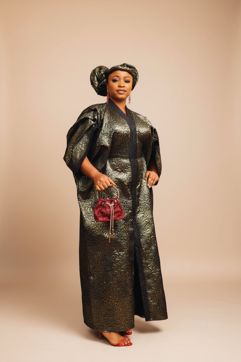 ADUKE02 3-Piece Brocade Boubou Set