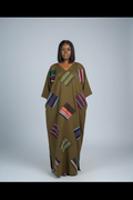 FOLASADE Patch Boubou with Self Tie Belt